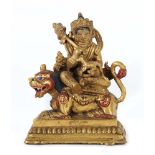 Vaisravana auf Löwe Sinotibetisch, 19.