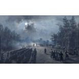 Maler des 19. Jh. "Winterbiwak