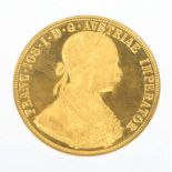 Goldmünze 4 Ducaten, 1915 dat.,