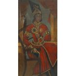 Qajar-Maler des 19. Jh. "Porträt Nasir