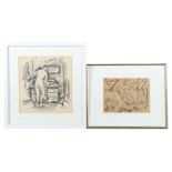 2 Künstler des 19./20. Jh. 2 Grafiken