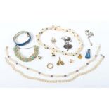 Konvolut Schmuck 20. Jh., best. aus 5