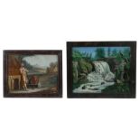 Hinterglasmaler des 19. Jh. Paar