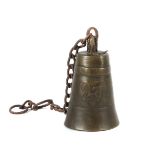 Glocke Tibet, 18./19. Jh., Bronze,