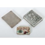 3 Etuis 20. Jh., Silber 935/925/800,