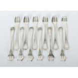 Satz von 12 Austerngabeln 20. Jh.,