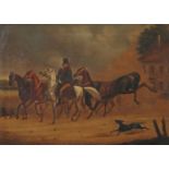 Maler des 19. Jh. "Der Pferdehändler",