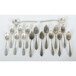 Sammlung Löffel 19. Jh., Silber, ca.