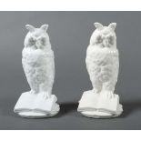 2 Figuren "Eule auf Buch" Nymphenburg,