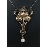 Jugendstilcollier Anfang 20. Jh.,