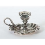 Hand-Kerzenleuchter 19. Jh., Silber