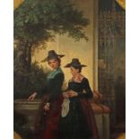 Maler des 19. Jh. "Kirchgang" zwei