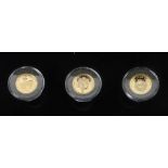 3 Medaillen 2006, Gold 585, ca. 10,41