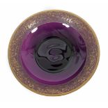 Glasschale mit oroplastischem Dekor