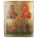 Mehrfelderikone Russland, 19. Jh.,