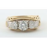 Brillantring ca. 1940, 585/750