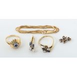 Konvolut Goldschmuck modern, best.