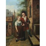 Maler des 19. Jh. "Geschwisterpaar vor
