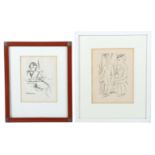 2 Künstler des 19./20. Jh. 2 Grafiken,