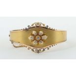 Armreif Russland, um 1900, Gelbgold