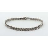 Armband Weißgold modern, mit modernem