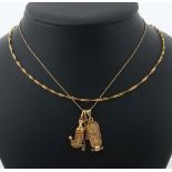 Konvolut Goldschmuck modern, best. aus