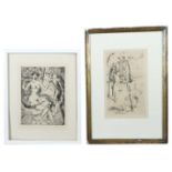 2 Künstler des 19./20. Jh. 2 Grafiken