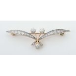 Brosche mit Diamanten um 1910,