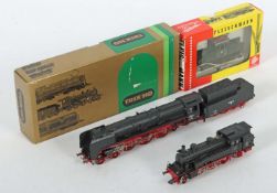 4 Lokomotiven Spur H0, 1 x Trix 2430,