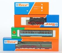 3 Loks, 1 Triebwagen ROCO, Spur H0, 1