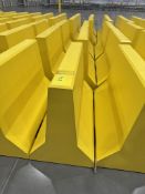 Lot of (5) Bohlmann Heavy-Duty Concrete Safety Barriers â€“ Yellow, Forklift/Pall( Loading Fee $100)