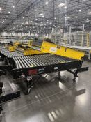 Lot of (2) Roach Lift-Gate Powered 48" x 60" Roller Conveyor Section â€“ Mobile ( Loading Fee $100)