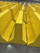 Lot of (5) Bohlmann Heavy-Duty Concrete Safety Barriers â€“ Yellow, Forklift/Pall Loading Fee $100)
