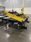 Lot of (2) Roach Lift-Gate Powered 48" x 60" Roller Conveyor Section â€“ Mobile ( Loading Fee $100)