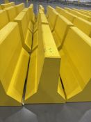 Lot of (5) Bohlmann Heavy-Duty Concrete Safety Barriers â€“ Yellow, Forklift/Pall( Loading Fee $100)