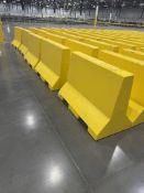 Lot of (5) Bohlmann Heavy-Duty Concrete Safety Barriers â€“ Yellow, Forklift/Pal( Loading Fee $100)