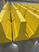 Lot of (5) Bohlmann Heavy-Duty Concrete Safety Barriers â€“ Yellow, Forklift/Palle(Loading Fee $100)