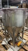 Powder Process Solutions Tote 15 Cu Ft Stainless Steel Product Hopper