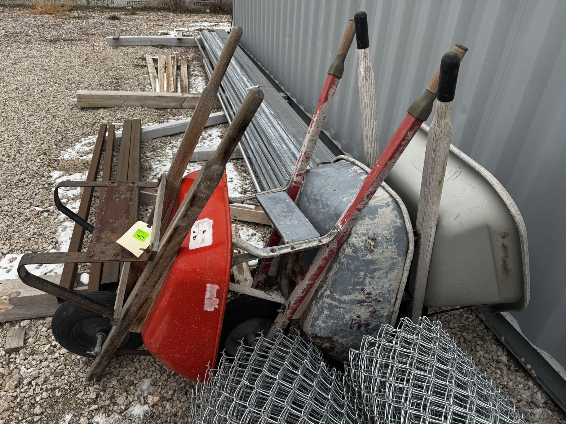 Three Wheel barrows