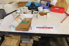 Shim Stock plastic sheeting and adhesive moleskin tape