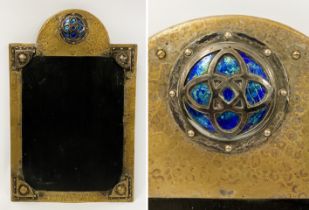 WITHDRAWN TUDRIC EARLY ENAMMELLED PHOTO FRAME - 37.5 CMS (H) X 24.5 CMS (W) APPROX