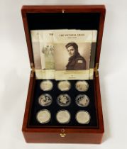 14'' THE VICTORIA CROSS STERLING SILVER £5 COINS WITH CERTIFICATES