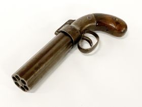 6 SHOT PEPPER POT PISTOL BY ALAN & THURDEL