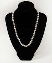 PEARL NECKLACE WITH 9 CARAT GOLD CLASP