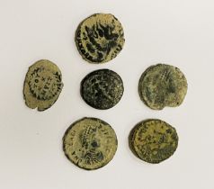 SIX ROMAN COINS