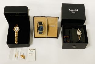 ACCURIST WRISTWATCH WITH LONGINES & KRUG- BAUMEN WATCHES