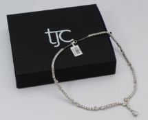 A 925 silver Swarovski zirconia necklace, 30g