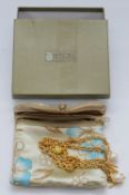 Honora Bronze Italy, a cultured pearl necklace and matching bracelet, in a pouch and box