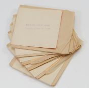 Six books of 23 carat gold leaf sheets, approx twenty sheets per book