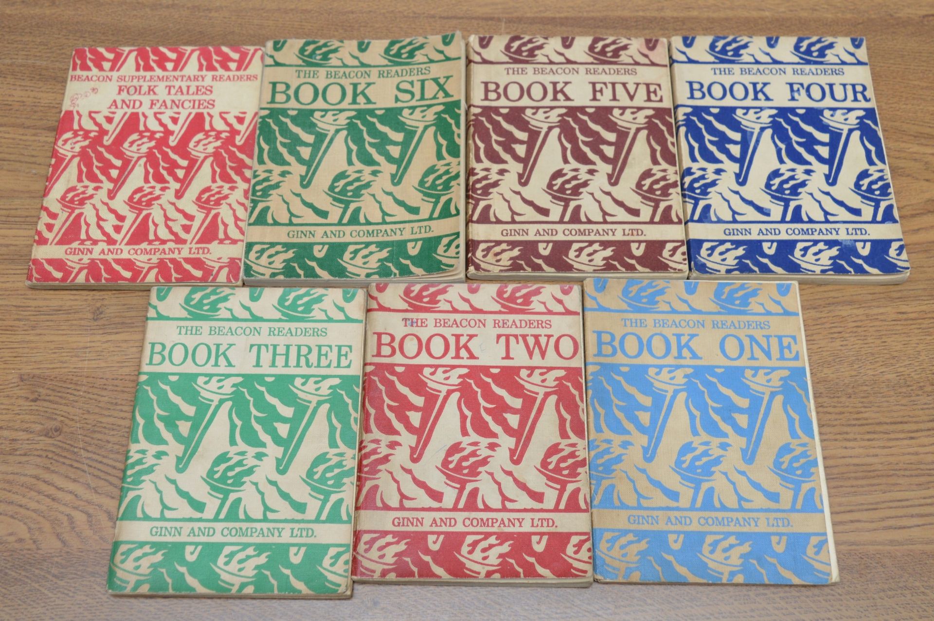 Fassett, James H. The Beacon Readers. London. Ginn & Co Ltd. Illustrated by Marcia Lane Foster. Book